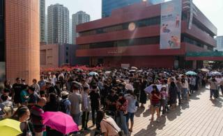 Hong Kong elections: Record numbers vote in district council polls Hong Kong elections: Record numbers vote in district council polls