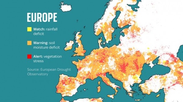 Europe's drought on course to be worst for 500 years, European Commission researcher warns Europe's drought on course to be worst for 500 years, European Commission researcher warns