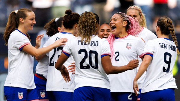 Trinity Rodman proves star credentials on goalscoring return to US women’s team
Trinity Rodman proves star credentials on goalscoring return to US women’s team