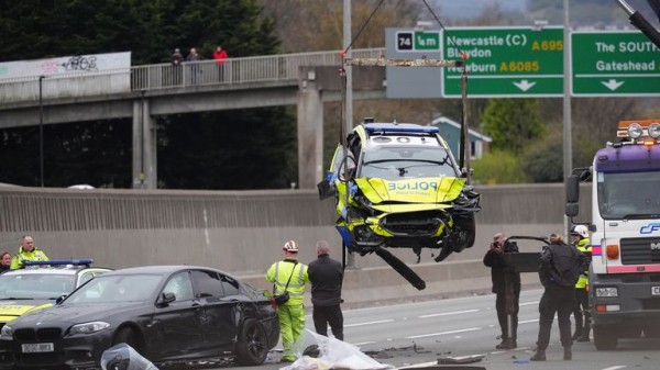 Man who was 'on first date' admits dangerous driving after crash involving five police cars on A1