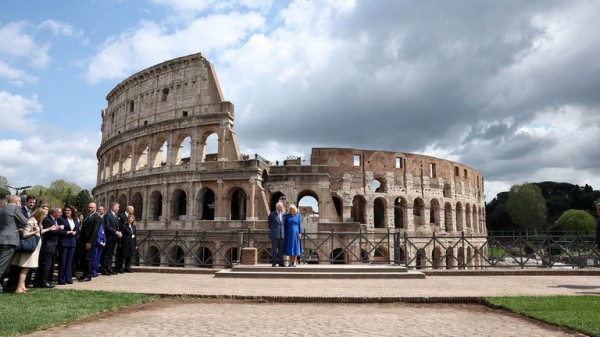The King's Italy tour is having an impact - but Harry is no doubt a distraction