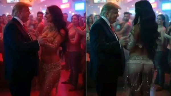 Trump shares AI video of Gaza vision featuring golden statues, bearded belly dancers and Netanyahu on a sunbed Trump shares AI video of Gaza vision featuring golden statues, bearded belly dancers and Netanyahu on a sunbed