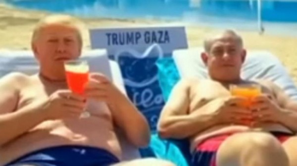 Trump shares AI video of Gaza vision featuring golden statues, bearded belly dancers and Netanyahu on a sunbed Trump shares AI video of Gaza vision featuring golden statues, bearded belly dancers and Netanyahu on a sunbed