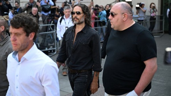 Comedian and actor Russell Brand bailed after appearing in court charged with rape and sexual assault Comedian and actor Russell Brand bailed after appearing in court charged with rape and sexual assault