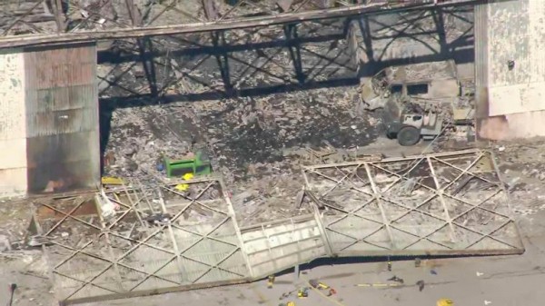 Two firefighters and one other person die after fire at former RAF base in Oxfordshire
