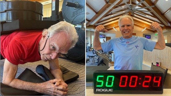 Meet the 80-year-old man who held a plank for 50 minutes — and learn how he stays fit Meet the 80-year-old man who held a plank for 50 minutes — and learn how he stays fit