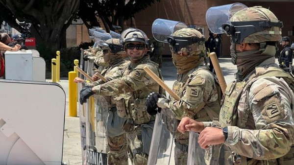 Los Angeles protests: Curfew comes into force - as California's governor steps up his attack on Donald Trump Los Angeles protests: Curfew comes into force - as California's governor steps up his attack on Donald Trump