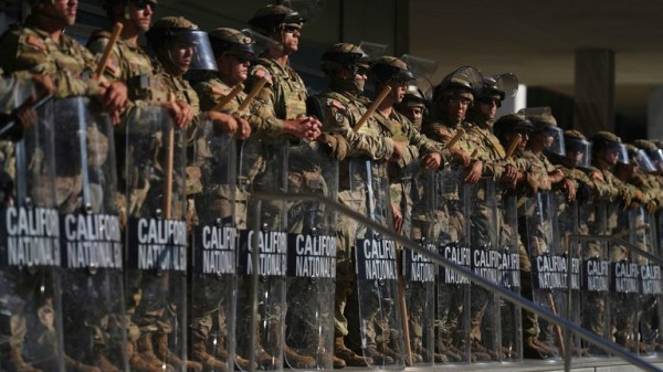Los Angeles protests: Curfew comes into force - as California's governor steps up his attack on Donald Trump Los Angeles protests: Curfew comes into force - as California's governor steps up his attack on Donald Trump