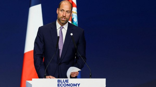 Prince William warns world's oceans are 'diminishing before our eyes' in call for urgent action