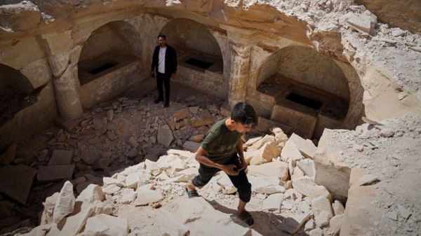 Syrian contractor discovers ancient Byzantine tomb complex during construction Syrian contractor discovers ancient Byzantine tomb complex during construction