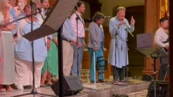 Bishop in dressing gown interrupts church concert - and asks crowd to 'leave my house' Bishop in dressing gown interrupts church concert - and asks crowd to 'leave my house'