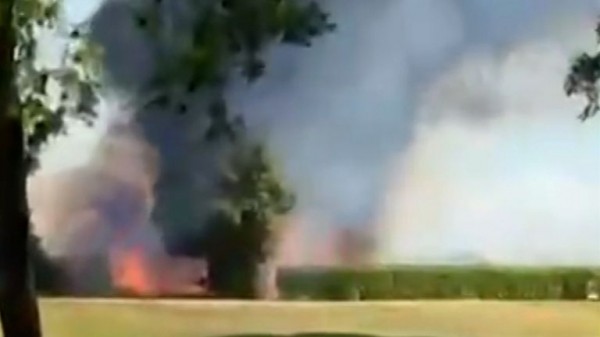 Fireball at Southend Airport after small plane crashes Fireball at Southend Airport after small plane crashes