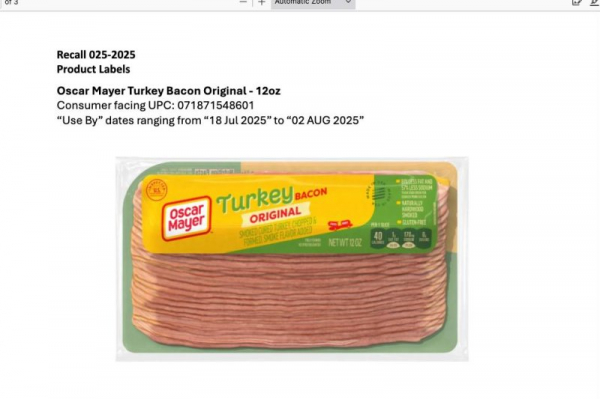 Kraft Heinz recalls 368,000 pounds of fully cooked turkey bacon Kraft Heinz recalls 368,000 pounds of fully cooked turkey bacon