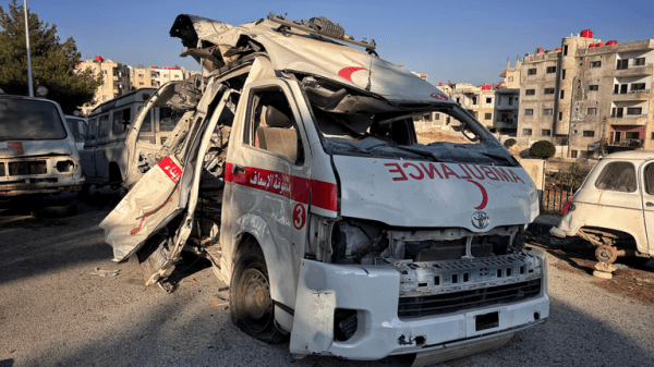 Rows of decomposing bodies that haven't been buried because of fierce fighting in Syrian city Rows of decomposing bodies that haven't been buried because of fierce fighting in Syrian city