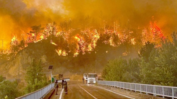 Turkey faces 'truly great disaster', warns Erdogan amid raging wildfires and sweltering temperatures across Europe Turkey faces 'truly great disaster', warns Erdogan amid raging wildfires and sweltering temperatures across Europe