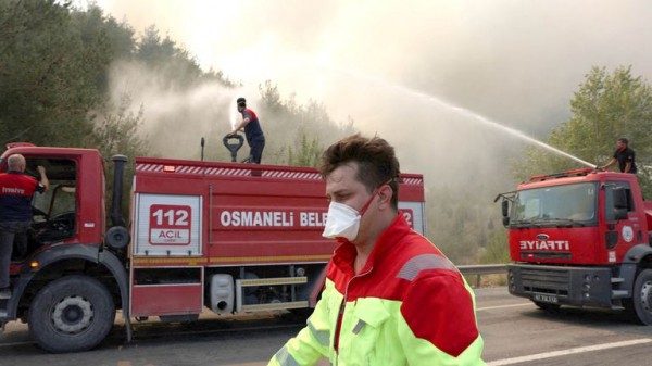 Turkey faces 'truly great disaster', warns Erdogan amid raging wildfires and sweltering temperatures across Europe Turkey faces 'truly great disaster', warns Erdogan amid raging wildfires and sweltering temperatures across Europe