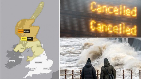 UK weather: Trains cancelled as first Storm Floris warning comes into force UK weather: Trains cancelled as first Storm Floris warning comes into force